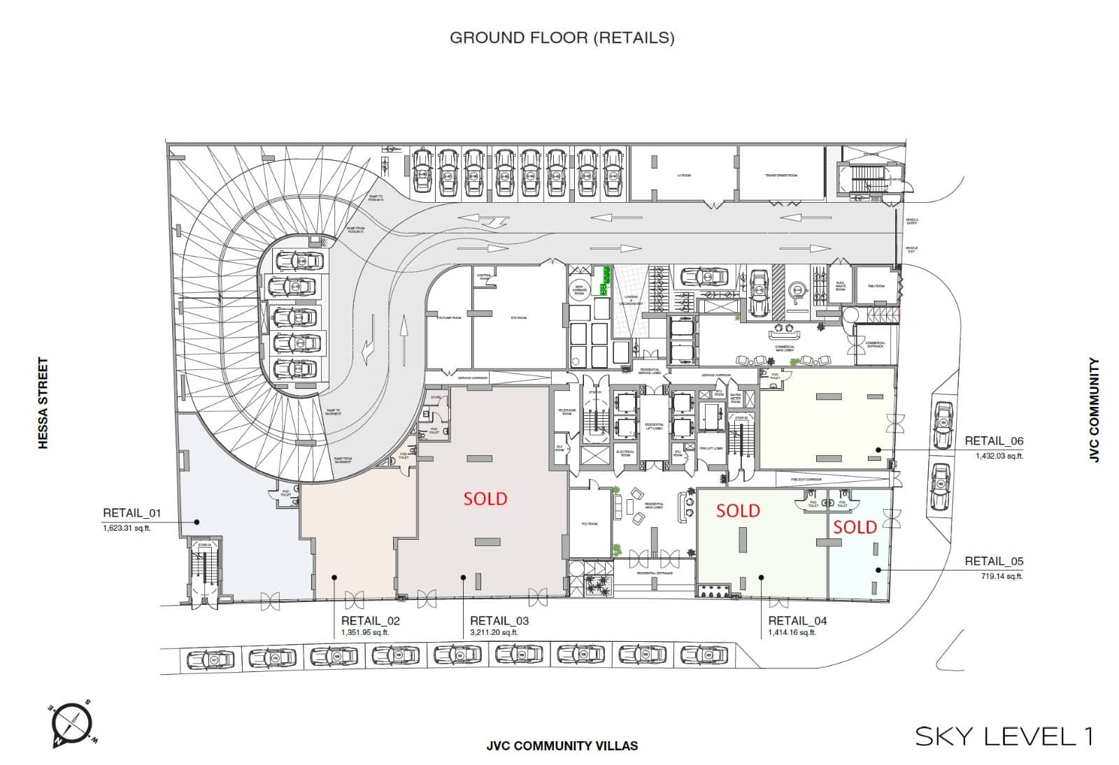 Sky Level 1 at Jumeirah Village Circle Master Plan