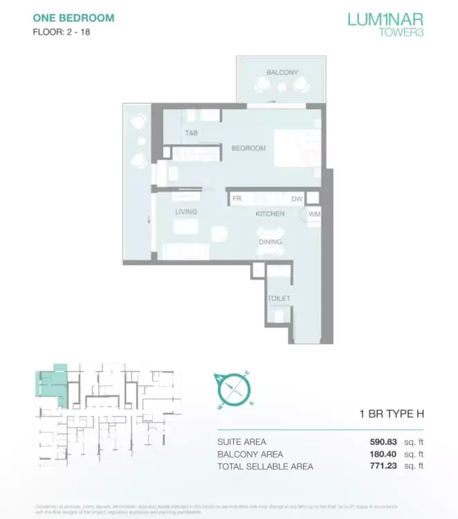 Lum1nar Tower 3 at Dubai, Jumeirah Village Triangle image 15