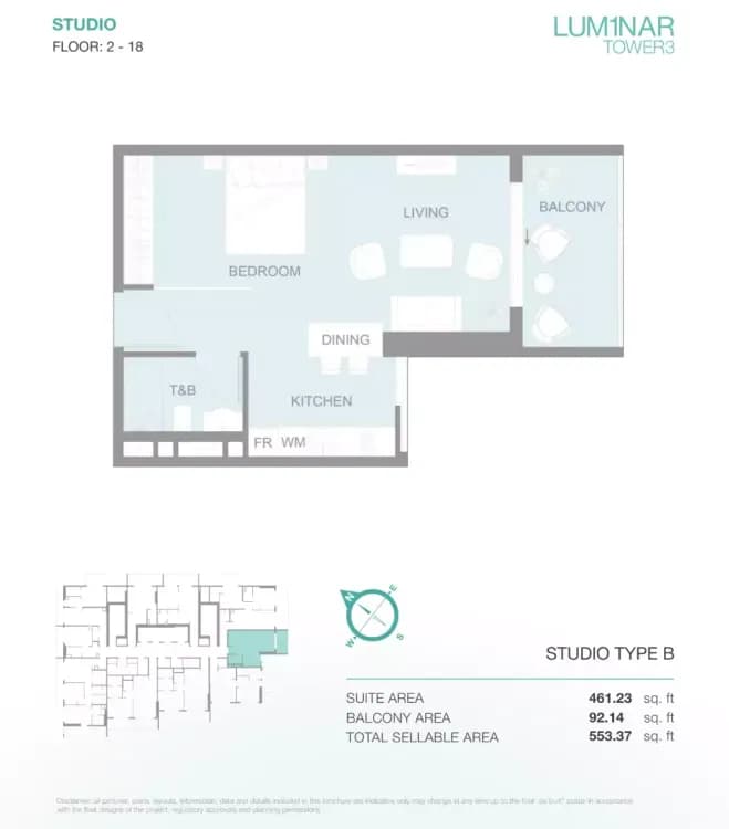 Lum1nar Tower 3 at Dubai, Jumeirah Village Triangle image 5