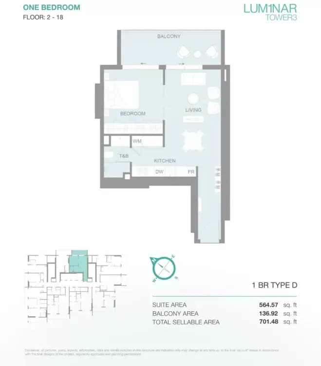 Lum1nar Tower 3 at Dubai, Jumeirah Village Triangle image 16