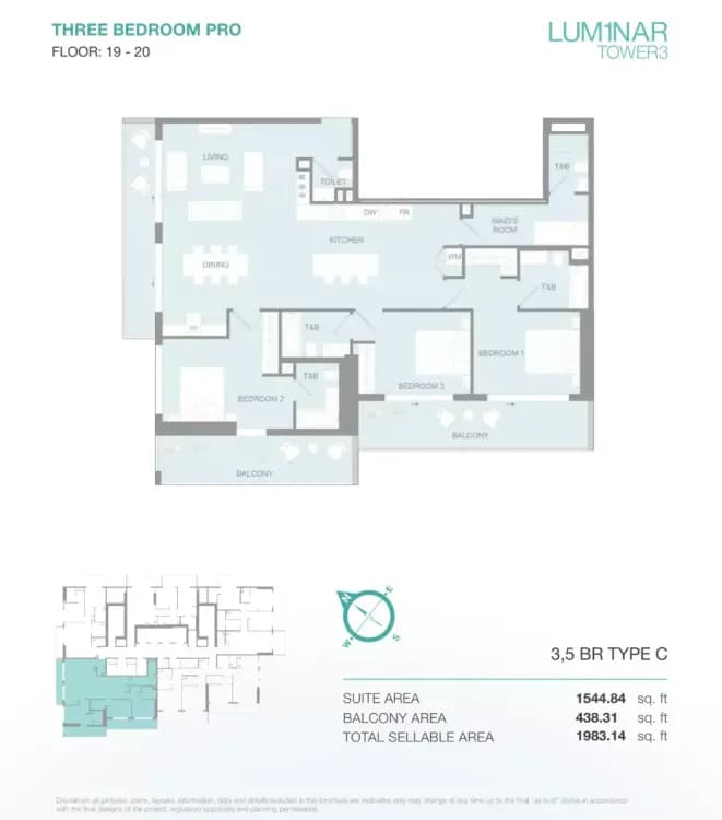 Lum1nar Tower 3 at Dubai, Jumeirah Village Triangle image 22