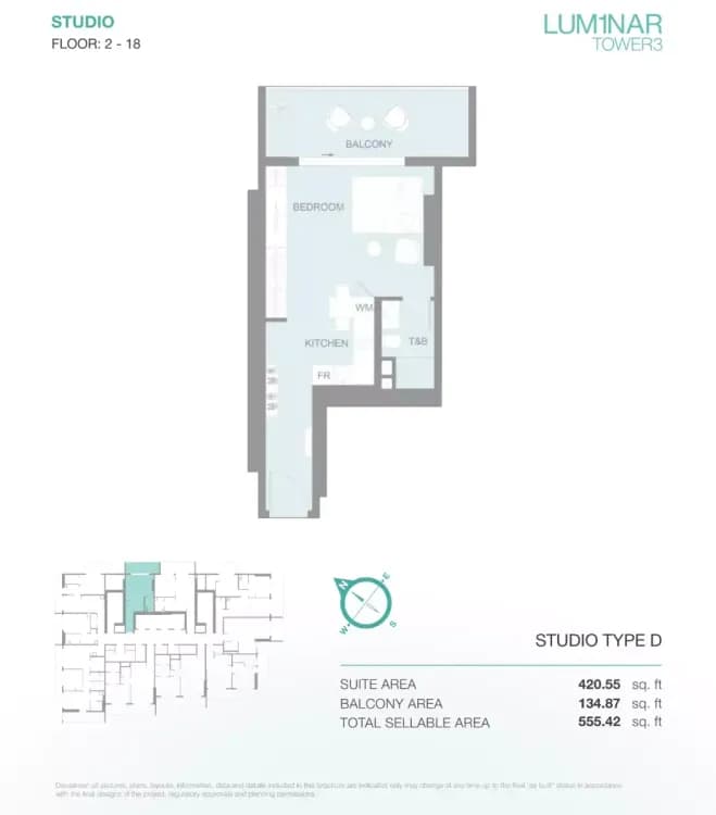 Lum1nar Tower 3 at Dubai, Jumeirah Village Triangle image 6