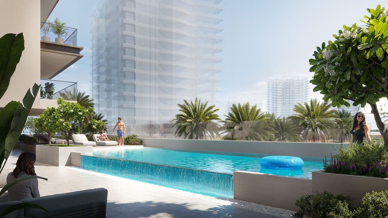 Pool Deck With Sun Loungers