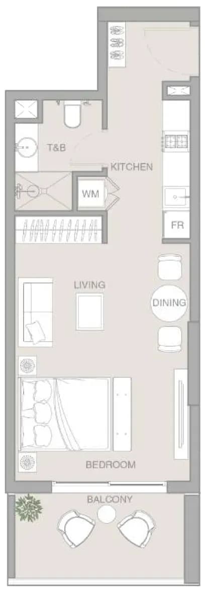 Floor plan Studio