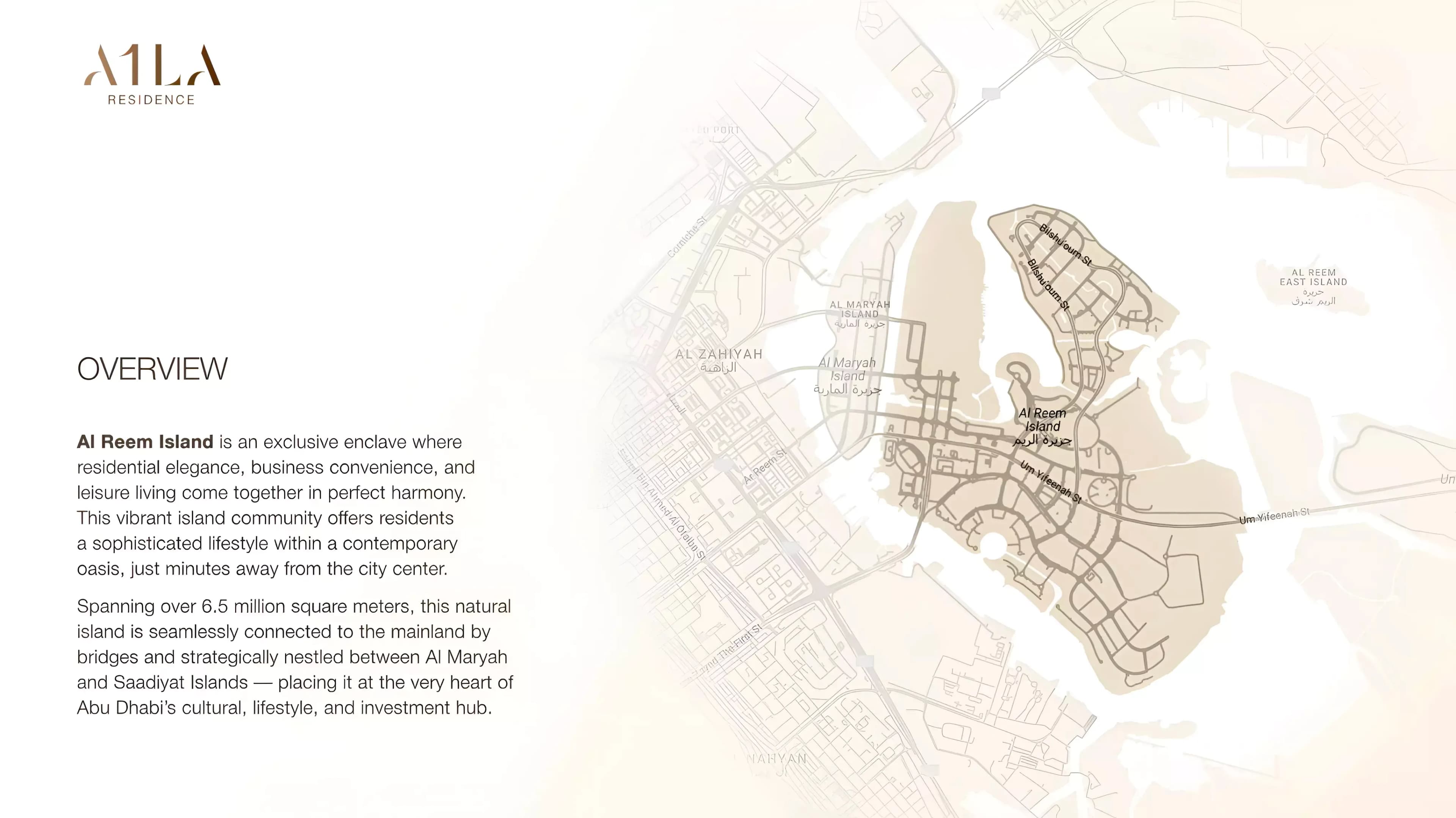 A1LA Residence at Al Reem Island Master Plan